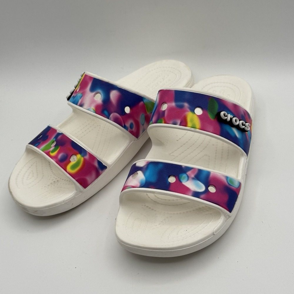 Crocs Classic Solarized Sandals Unisex Adult Men's 8 Women's 10 Two Strap Jibbit